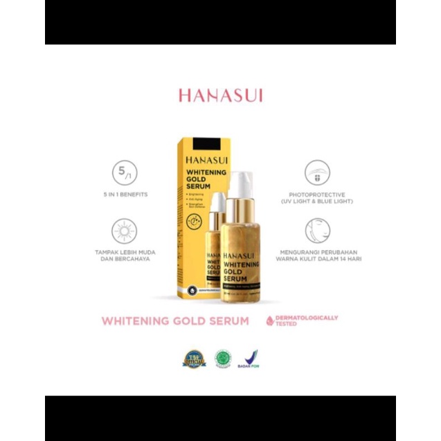 serum hanasui gold / whitening gold