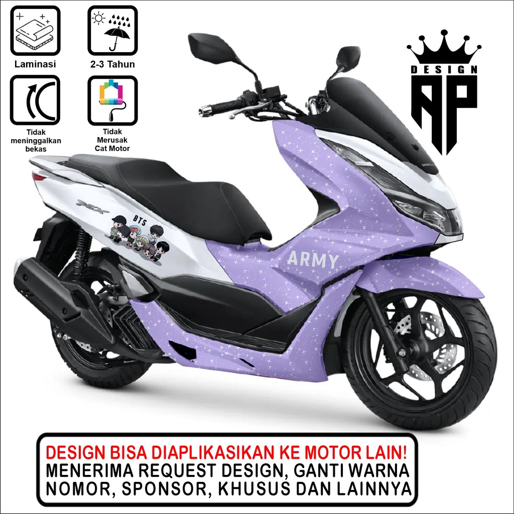 decal sticker nmax full body pcx dekal stiker all new atau lama free design bts tinny tan tiny tyny 