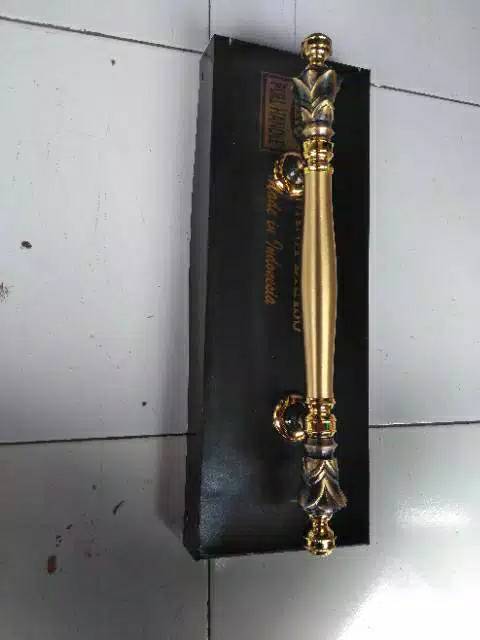 Handle Pintu Rumah Pagar Kuningan Antik Murah Motif Nanas 47cm