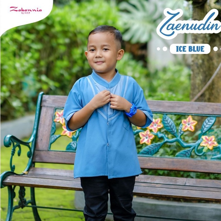 ZAENUDIN KIDS BY ZABANNIA KOKO KEMEJA BAJU BUSANA MUSLIM ANAK LAKI-LAKI LENGAN PENDEK BAHAN TORYBURC
