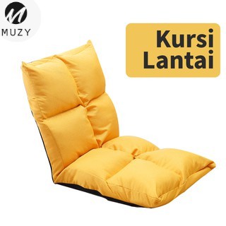 Muzy Kursi Lantai Lipat Sofa Lazy Bag Tempat Duduk Santai Lesehan sofa lantai kursi lesehan sandaran