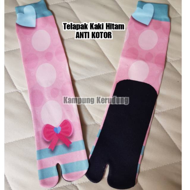 Kaos Kaki Jempol Nida Motif Printing Kaos Kaki Muslimah Cantik Syari