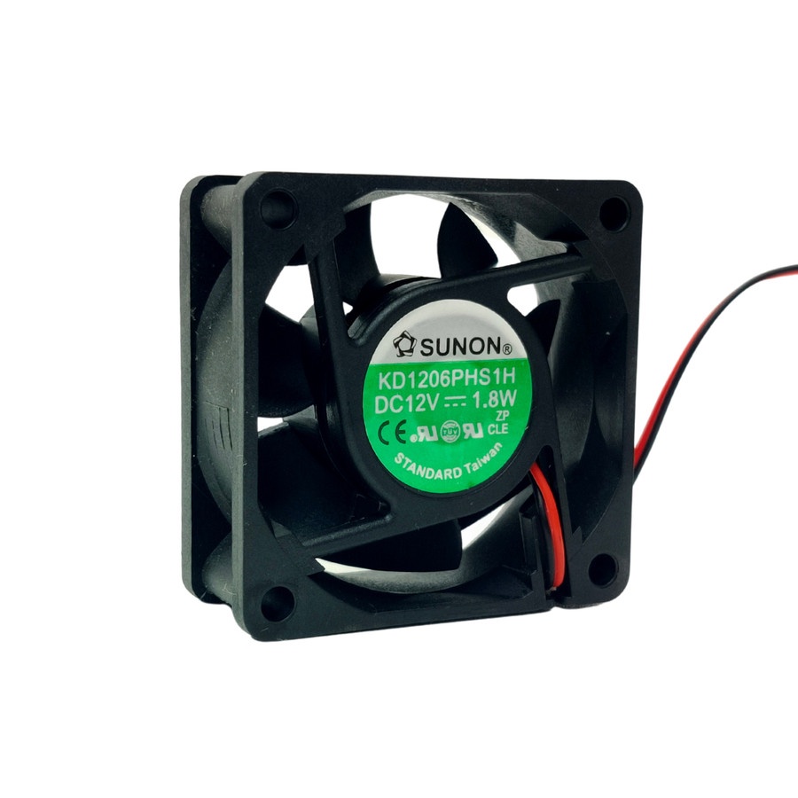 Kipas Pendingin Sunon 6cm 12v Cooling Fan DC 12 Volt 6 x 6 x 2.5 cm KD1206PHS1H