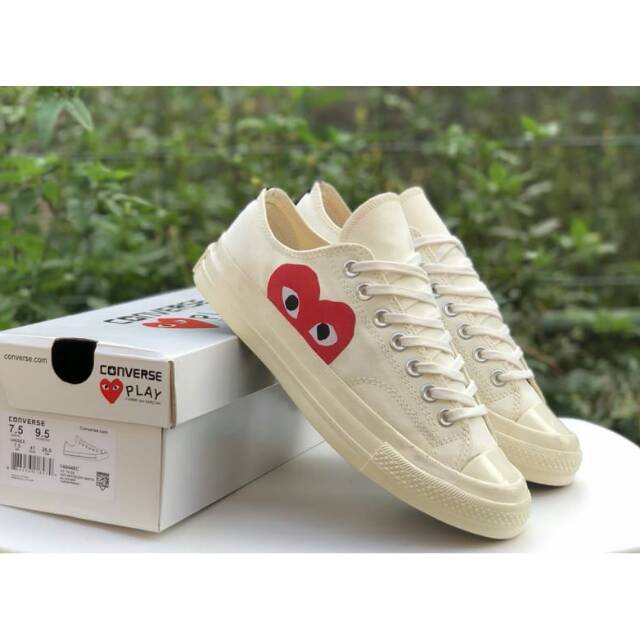 CONVERSE CDG LOW OFFWHITE
PREMIUM BNIB TAG VIETNAM