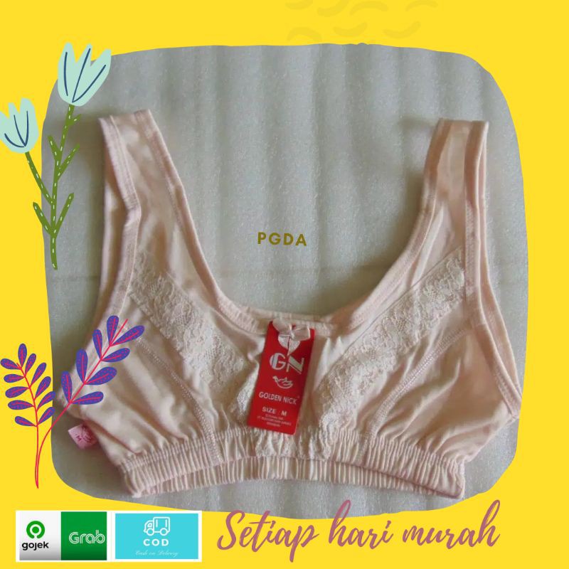 PGDA - ( M - XL ) Miniset Renda Tanpa Busa Golden Nick / Miniset Halus / Miniset MurahTebal