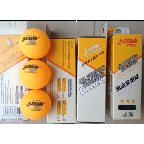 bolaPingpong DHS 3 Star (Bintang 3) Isi 3
