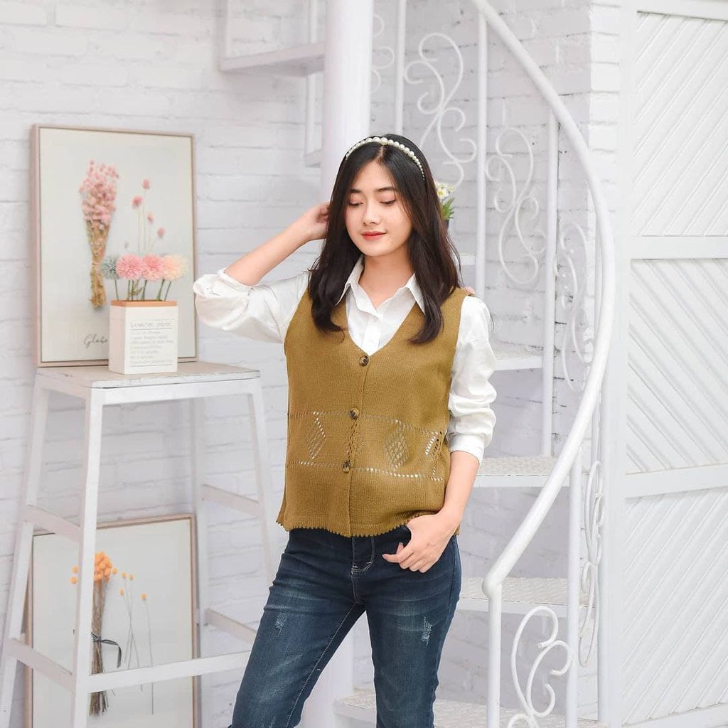 Nara Grosir - Salsa Vest | Fashion Terkini | Sweater Termurah