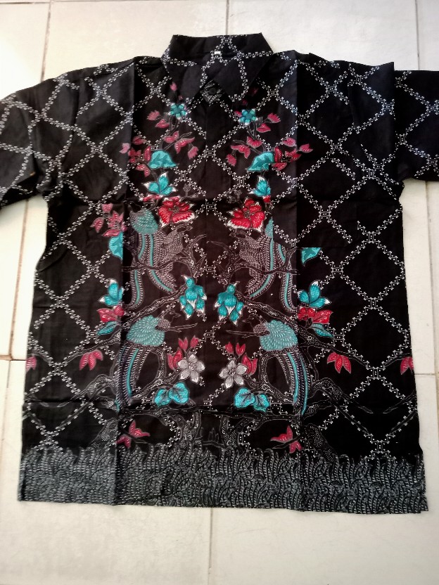 Nailo Batik Hrb026 Kenongo Kemeja Tosca Pendek Pekalongan Padi M L Xl Sogan Tulis Halus Kemeja Batik