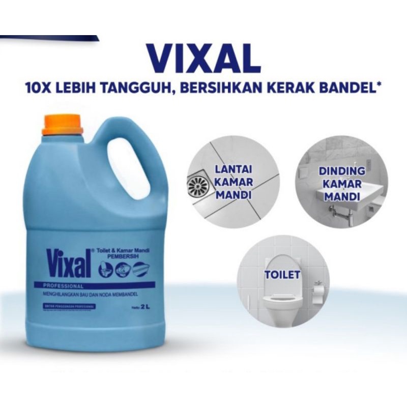 VIXAL  2 Liter ( CairanPembersih Kamar Mandi)