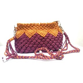 TAS RAJUT WANITA SELEMPANG RAJUT TALI KUR HANDMADE / TAS SELEMPANG WANITA HANDMADE/ TALIKUR/BEST