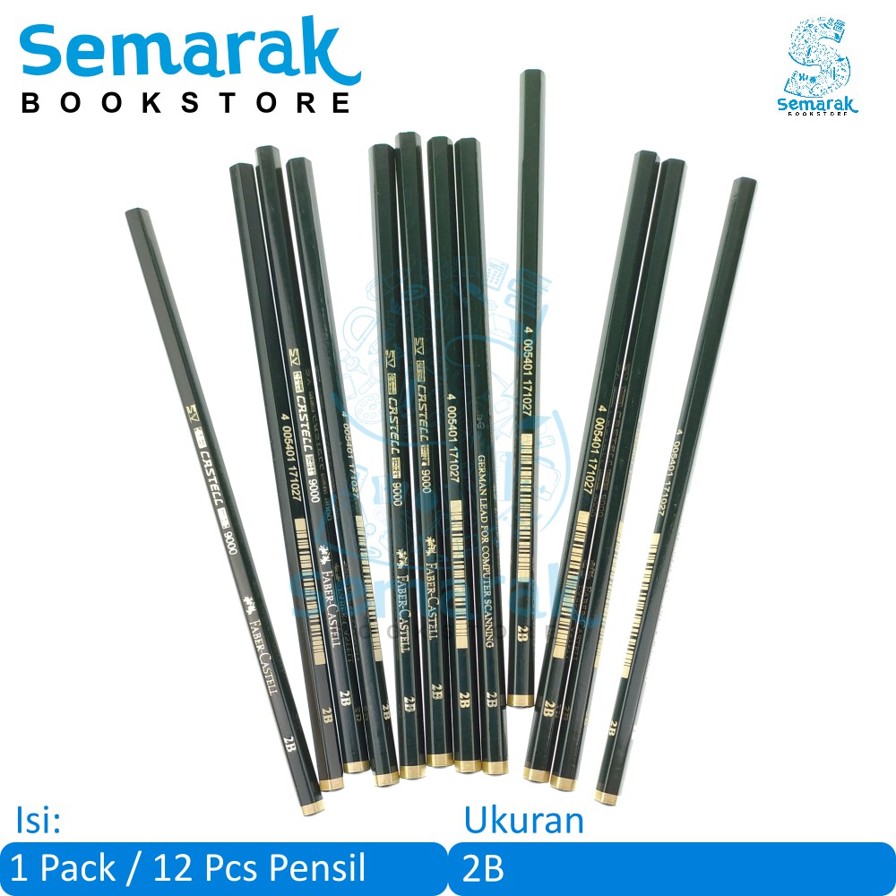 

Faber Castell 9000 Pensil 2B [1 Pack / 12 Pcs]