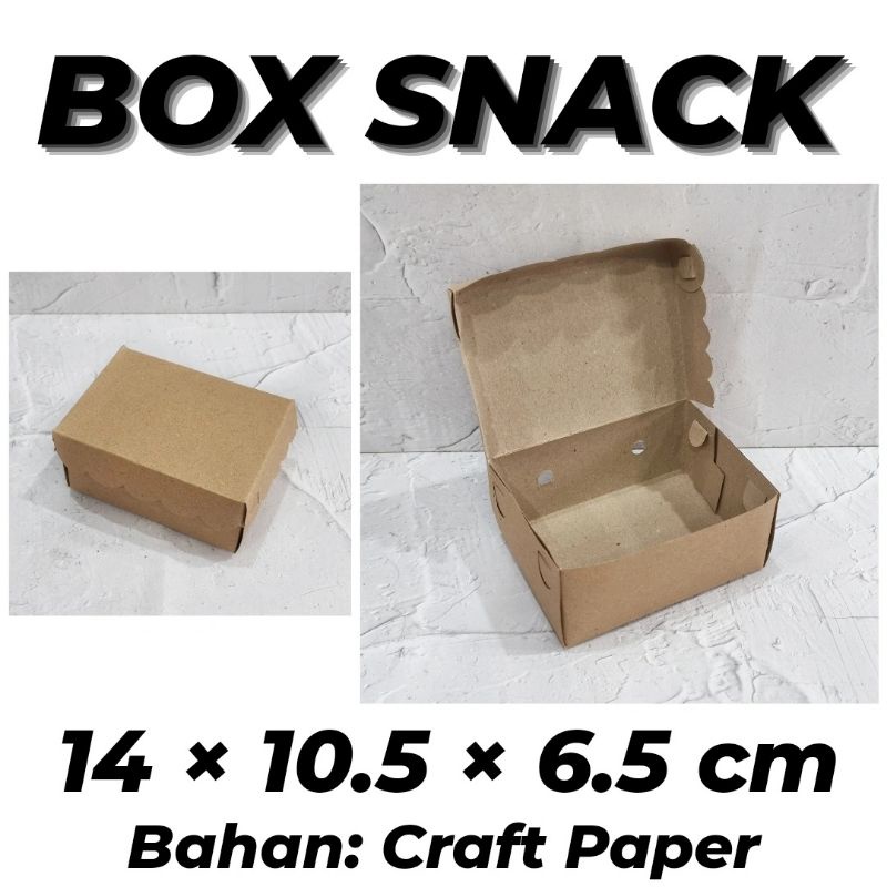 

BOX SNACK 14x10.5x6.5 / SNACK BOX / BOX CEMILAN / BOX ROTI / BOX MAKANAN RINGAN