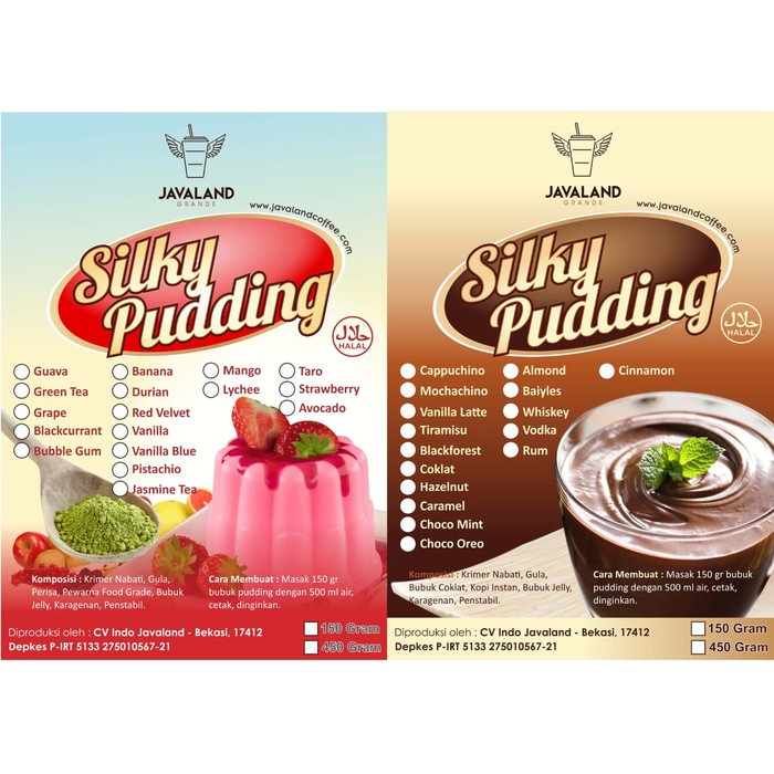 Silky Pudding Varian Rasa 150gram Shopee Indonesia