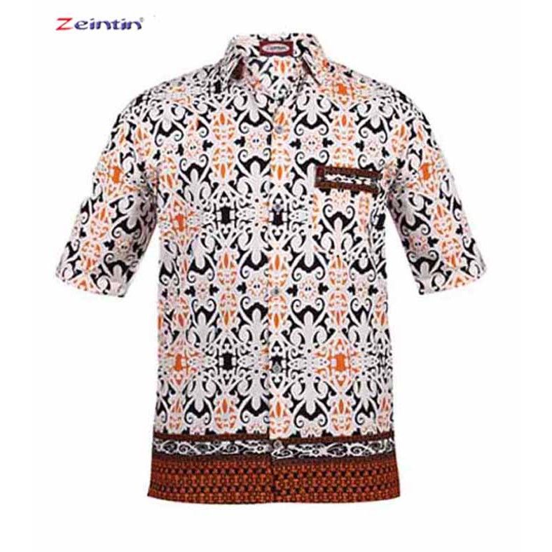  Baju  Batik  Pria  Kemeja Kerja Batik  Batik  fa 2554 Zeintin 