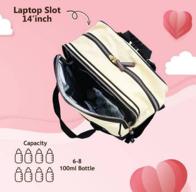 GABAG Damar Cooler Bag Backpack Tas Asi Diaper Bag  Laptop