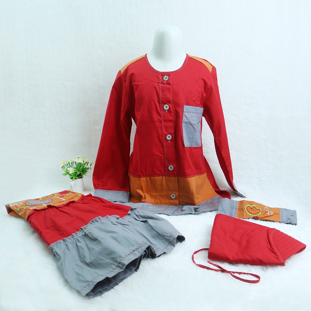 Jual Dannis Baju Muslim Anak Perempuan size 7 (A) Shopee Indonesia