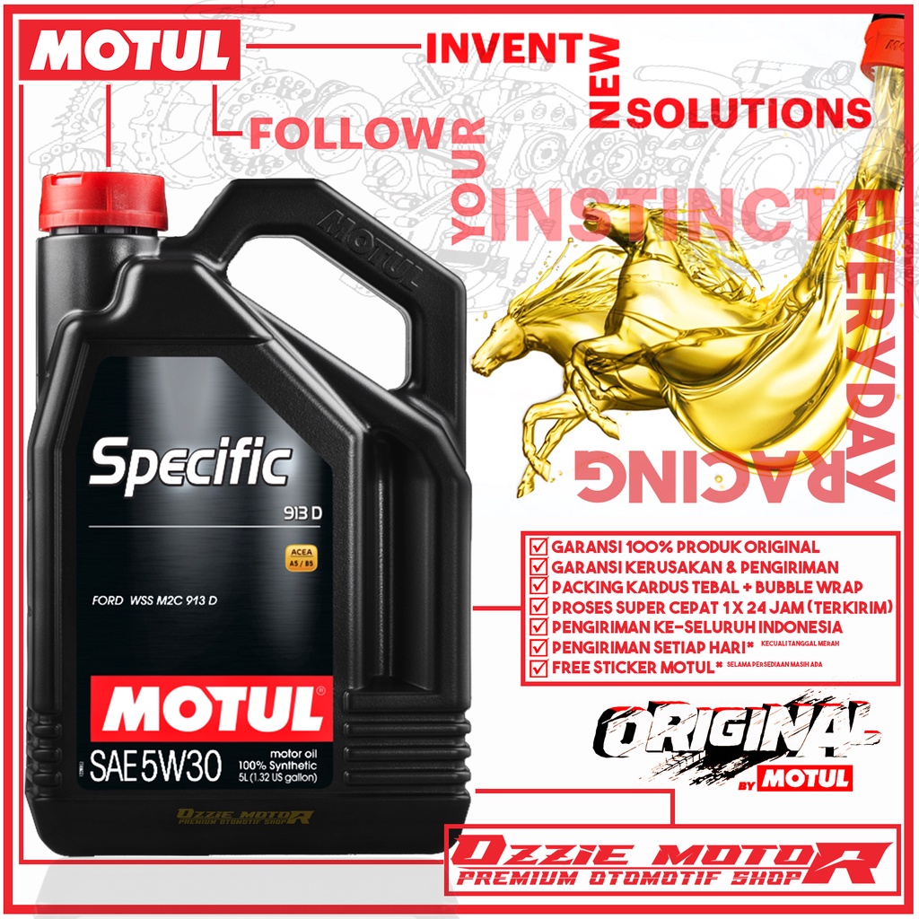 MOTUL SPECIFIC 913D 5W30 4L OLI MOBIL IMPORT