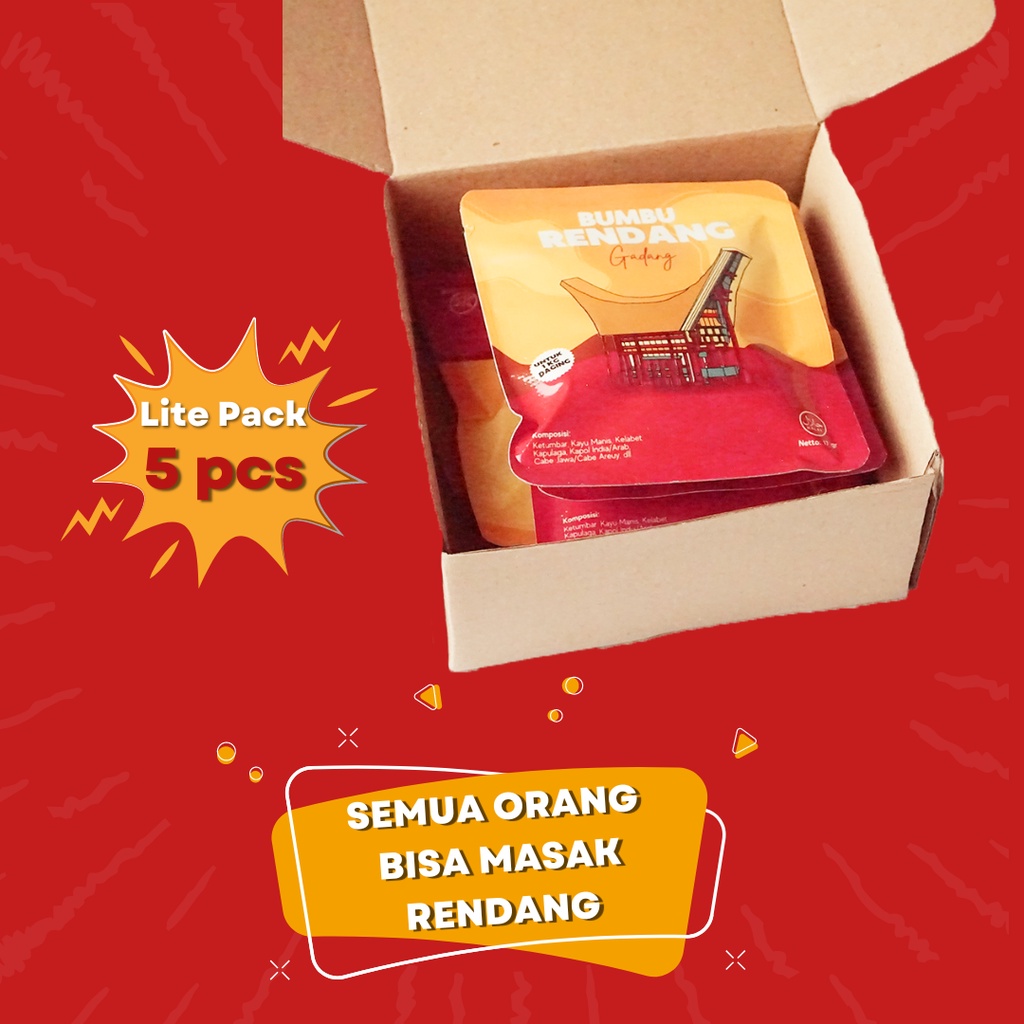 

Bumbu Rendang Gadang Lite Pack (5 Sachet)