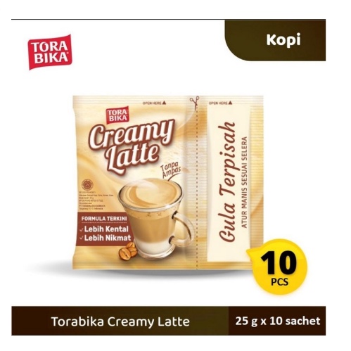 TORABIKA CREAMY LATTE / 1 RENCENG ISI 10 PCS / 25gr