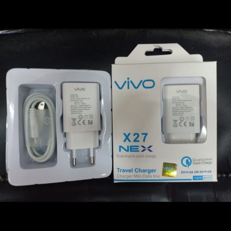 Tc Travel Charger Vivo X27 Nex Original 100% Colokan Micro