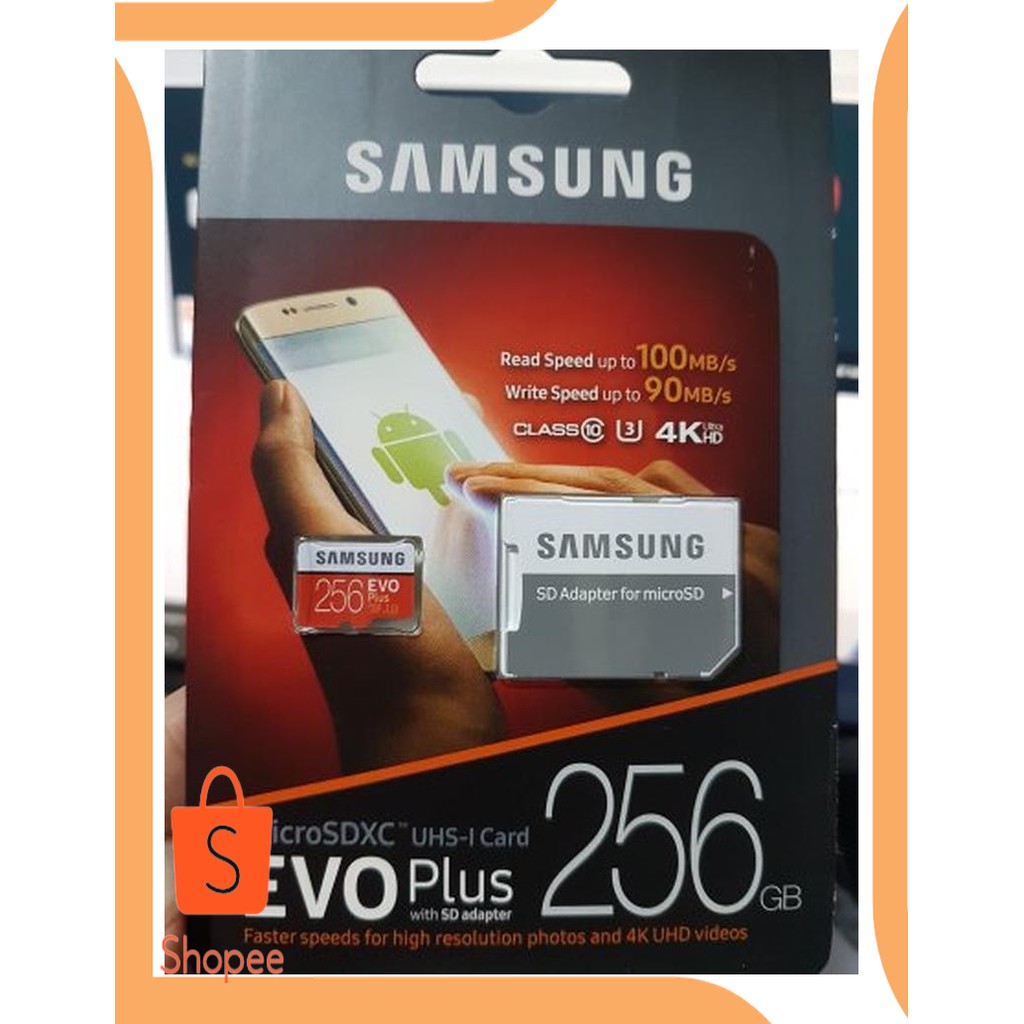 Jual onderdil Samsung Micro SD Card 256 GB EVO Plus Class 10 MicroSD 256G Berkualitas