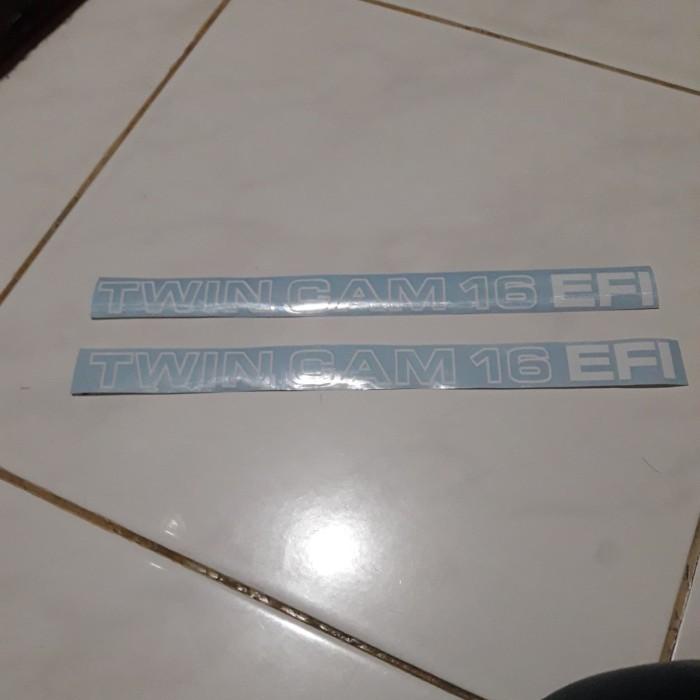 Stiker Great Corolla Greco Twin cam 16 Efi Putih