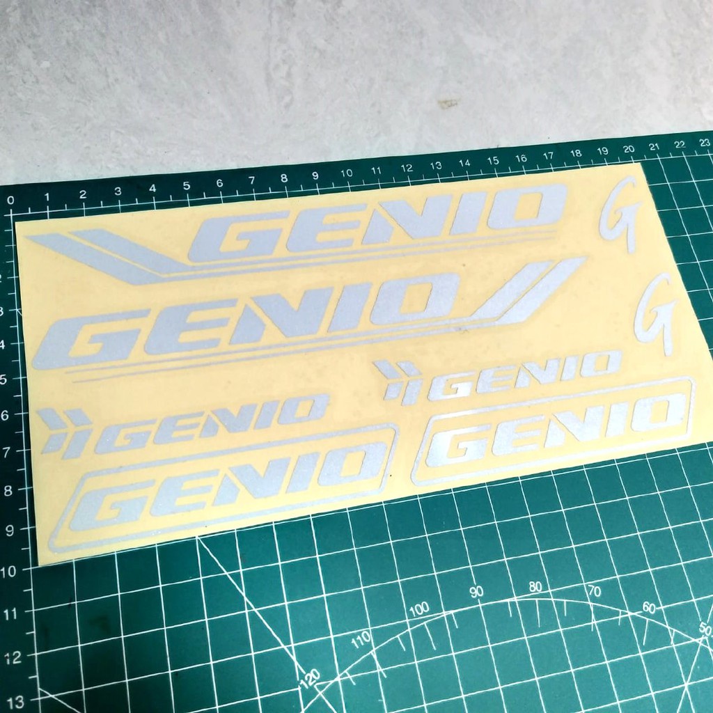 Cutting Stiker Genio Variasi Sepeda Sticker Frame Aksesoris Body Style Lipat Keren Decal Striping Bike Road Fixie Mtb Balap Timbul Universal Murah Reflective Nyala Tahan Air Bodi Hologram Batang Gunung Anak Sepedah Kustom Modif