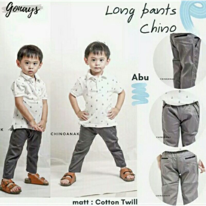Celana Panjang Chino Anak 1 - 16 Tahun Gonays