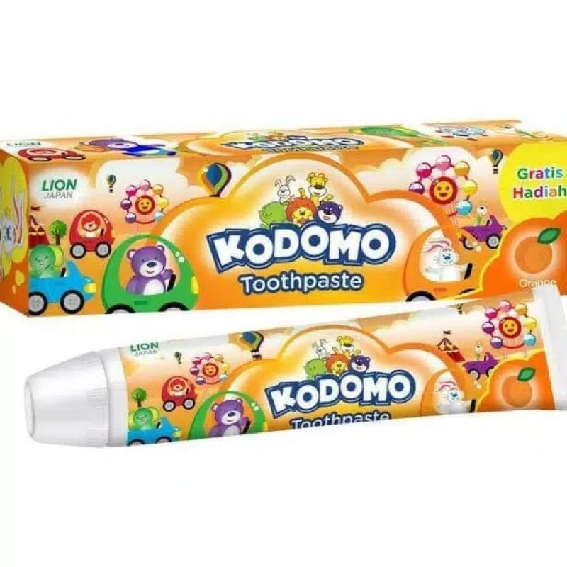 Kodomo Toothpaste 45gr - Kodomo Pasta Gigi 4 rasa 45gr Extra Hadiah