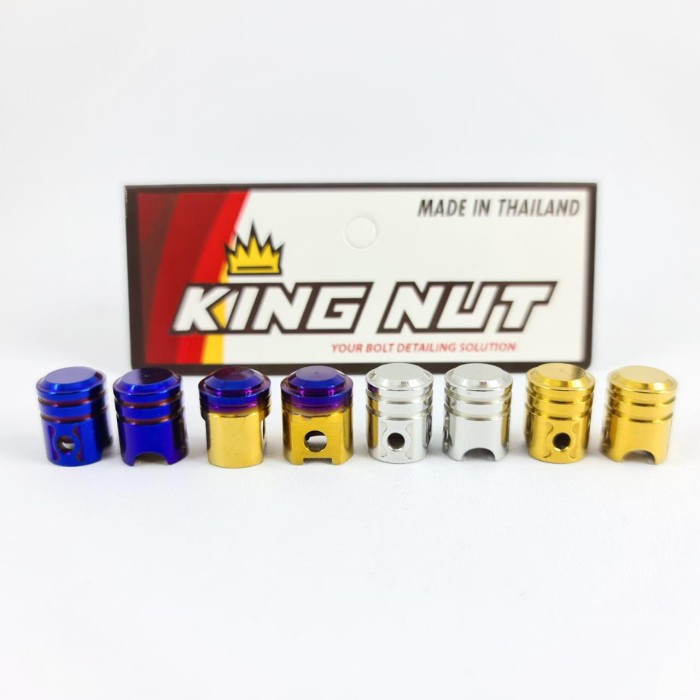 Tutup Pentil Piston dan Mur Pentil Probolt Stainless King Nut Thailand - Tutup Pentil, Gold Diskon