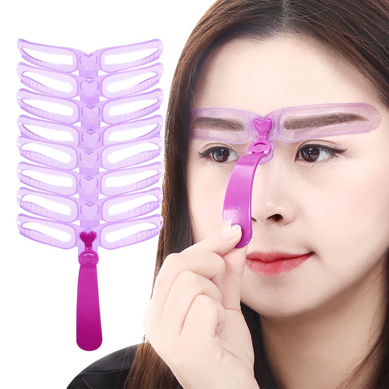 Cetakan Alis Eyebrow Template 1 PACK ISI 8 MODEL