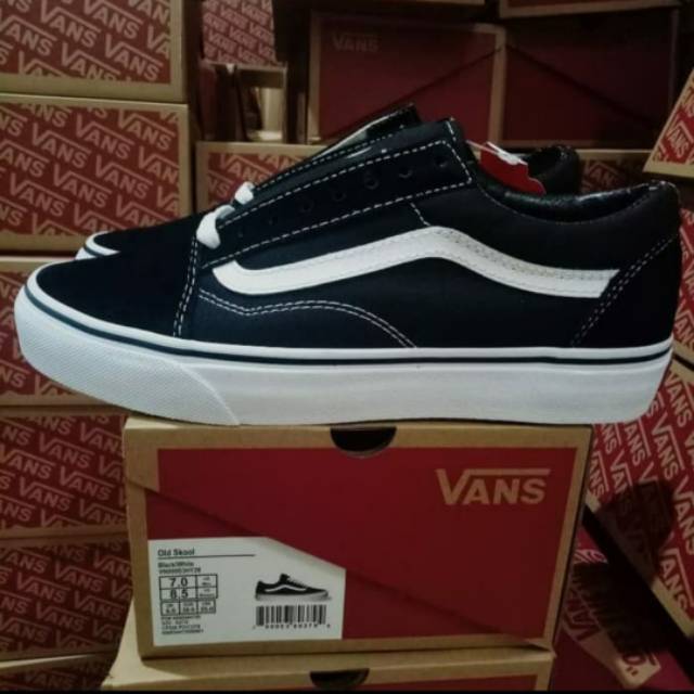 Sepatu Vans Oldskool Black White Global Market Original