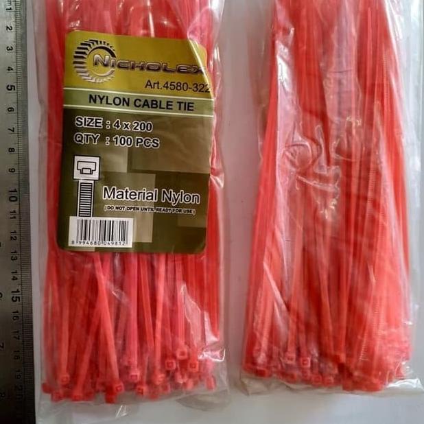 

☄ kabel tie 4x200 merah-cable tie-kabel ties 20cm - Kuning ♪
