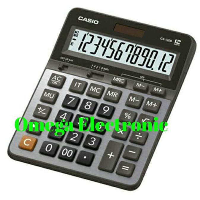 

Casio GX 120 B - Calculator Desktop Kalkulator Meja Kantor GX-120B