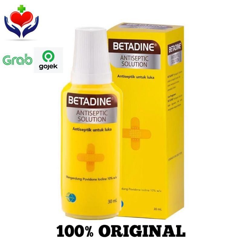 Betadine Antiseptik Obat Merah 30ml Betadin Antiseptic