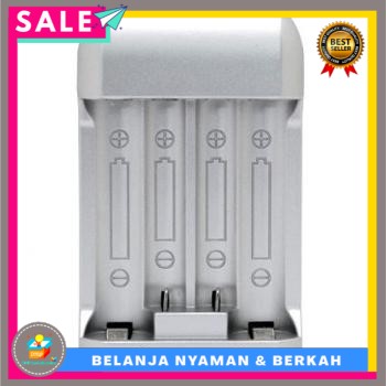 OPUS Charger Baterai for AA AAA Ni-Mh 4 Slot - C809 [Silver]