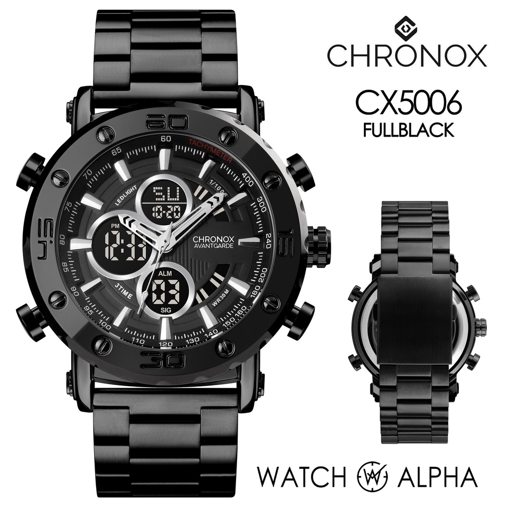 Jam Tangan Chronox CX5006 - FULLBLACK Original - Garansi Resmi 1 Tahun