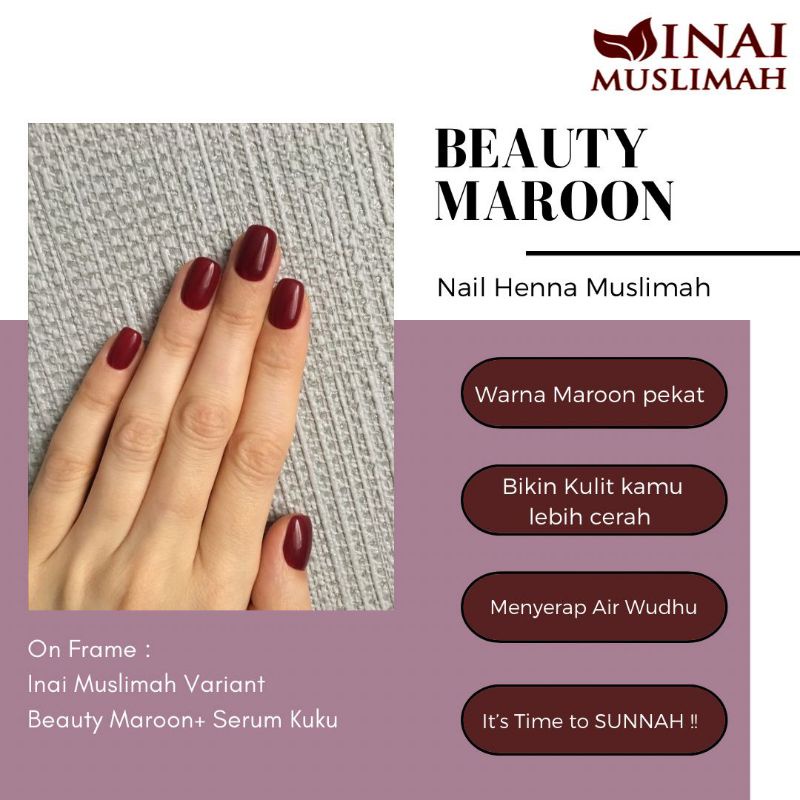 inai muslimah/pacar kuku halal