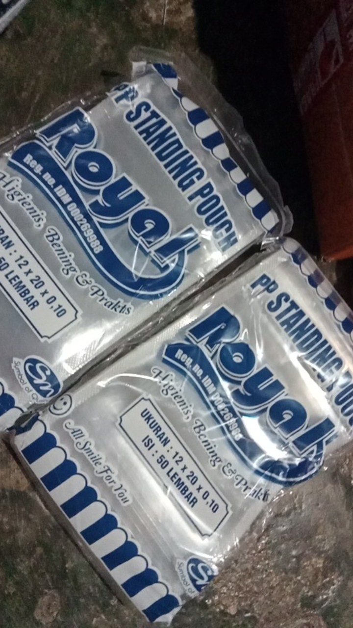 Standing Pouch 12x20 / Plastik Klip Ziplock Kemasan Berdiri Bening