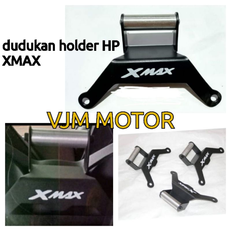 Dudukan Breket holder Hp / GPS motor X-Max bahan besi anti karat Tebal 5 mm Xmax