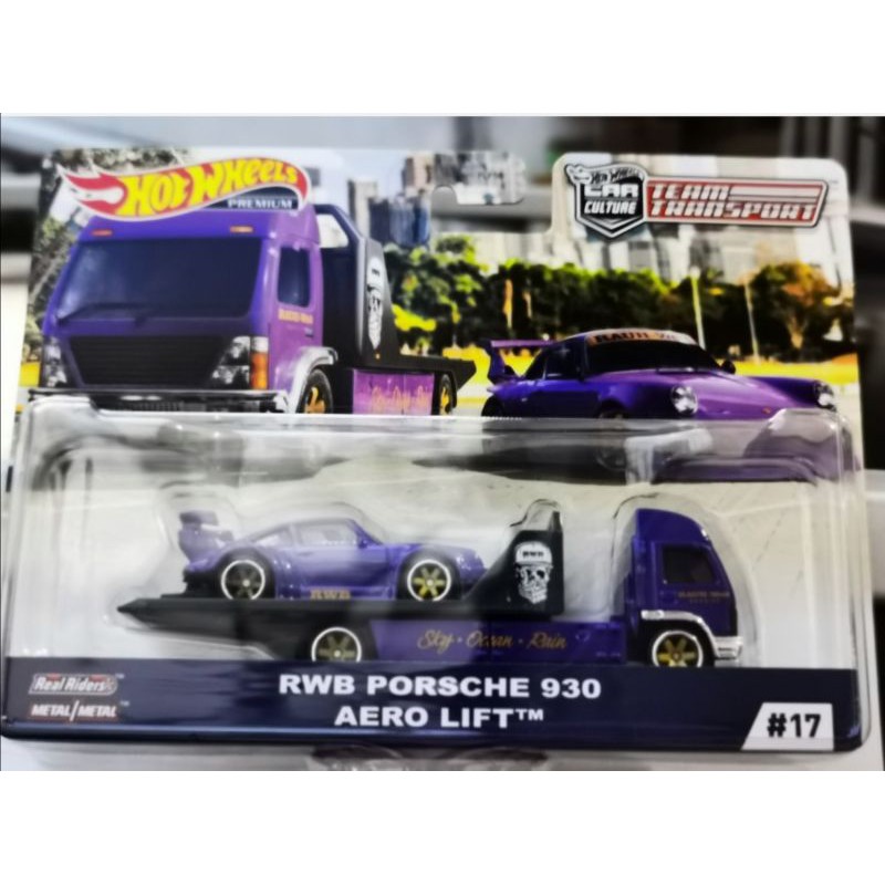 Hot Wheels Team Transport RWB Porsche 930 Aero Lift HotWheels Truck