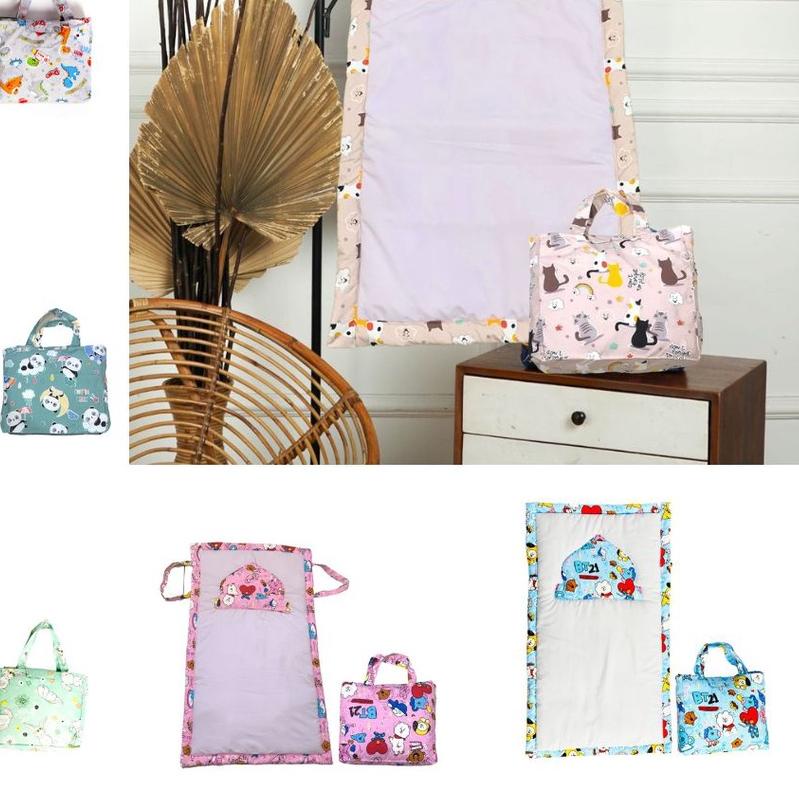 Sajadah Anak + Tas Karakter / Sajadah Anak Motif / Sajadah Anak Tebal 51 x 91