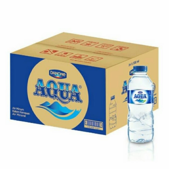 

(BISA COD) Air Mineral AQUA 330 ml - DUS