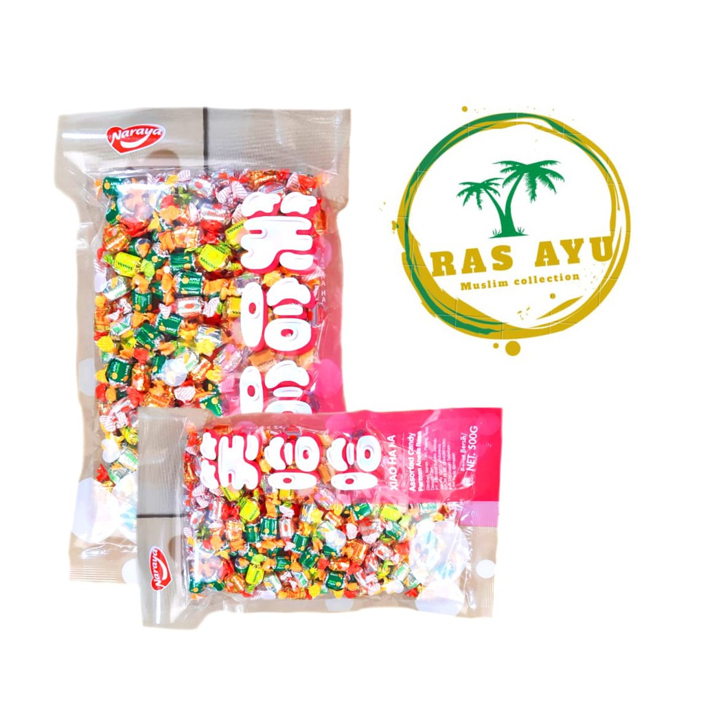 

Naraya Xiao HA HA Assorted Candy 500 gram / permen aneka rasa / prmen kekinian