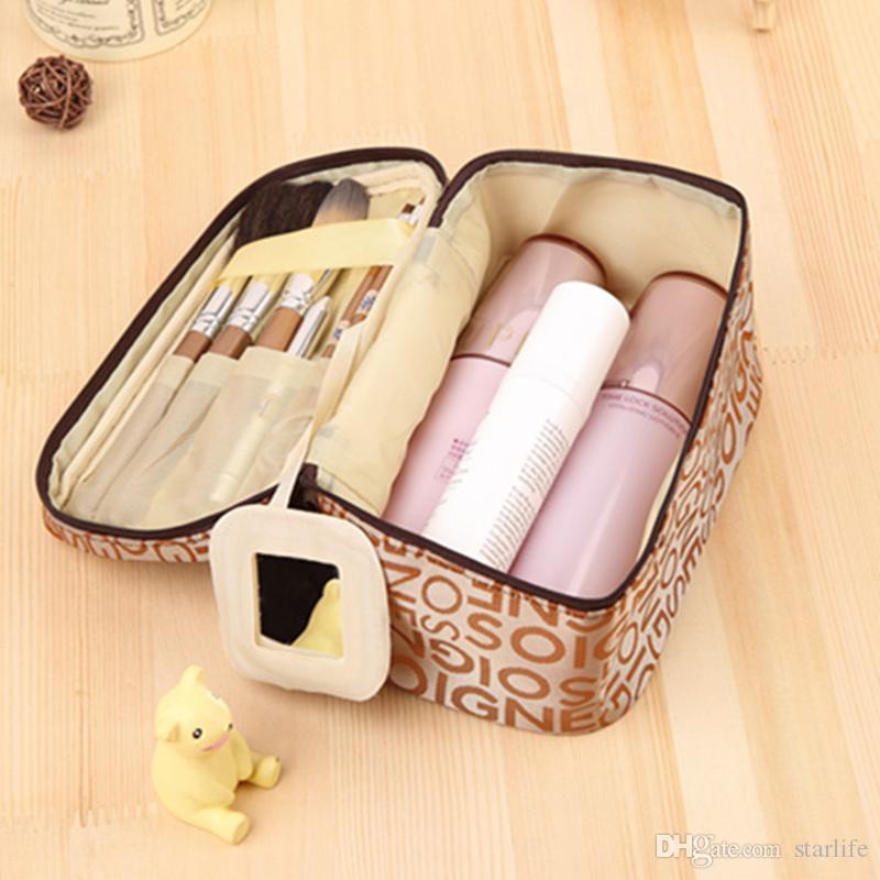 OVERFLOWS.ID Tas Make Up Pouch Tempat Kosmetik Skincare Travel Bahan Tebal Import Murah