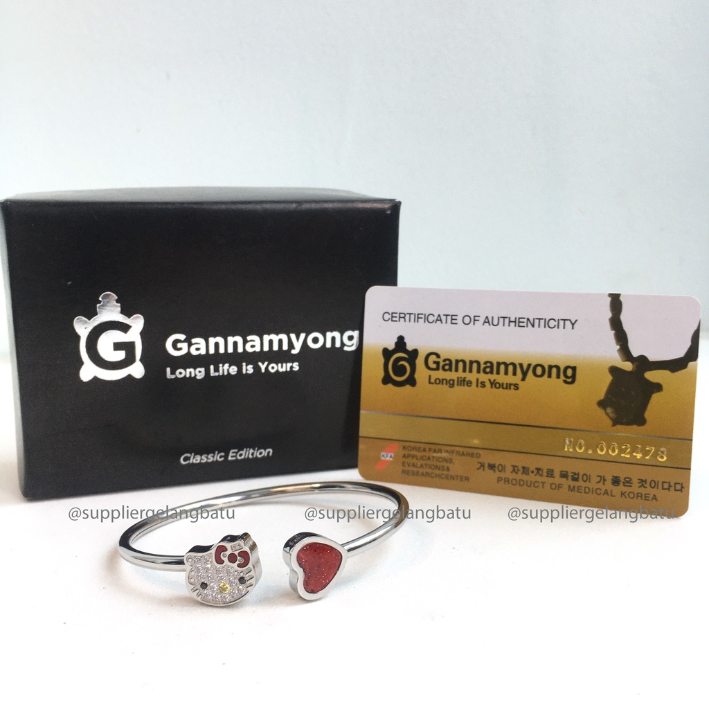 gannamyong HELLO KITTY Gelang sehat Ion Negatif LM life secret bangle