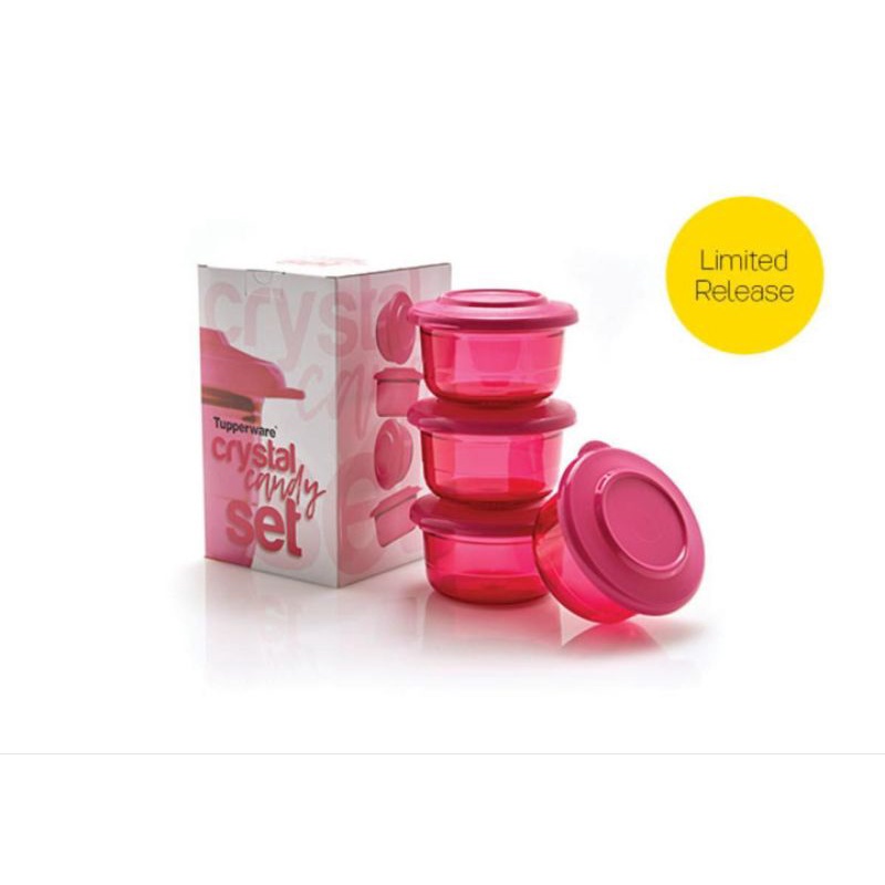Crystal candy set tupperware/ mangkok crystal tupperware