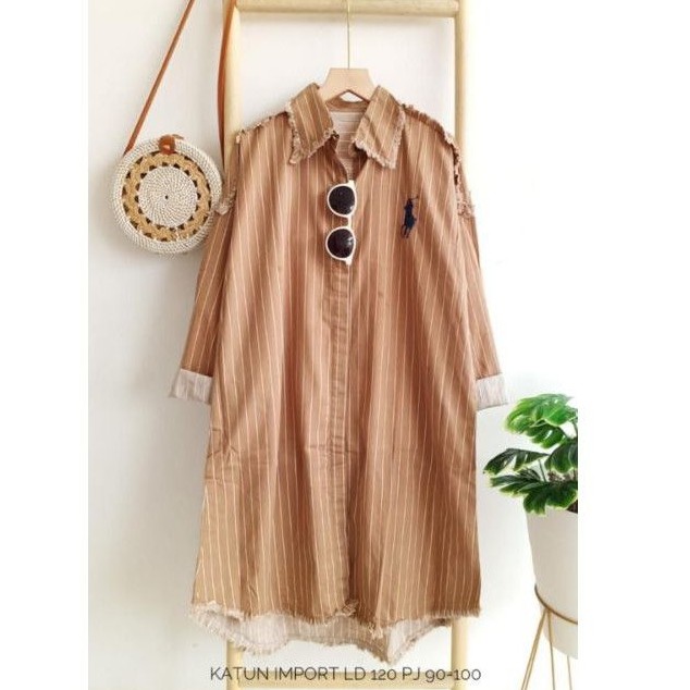 Tunik katun import jumbo ld 120 cm