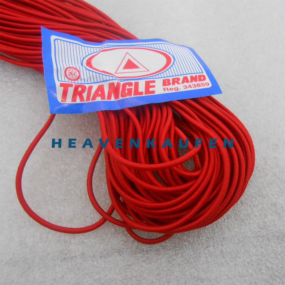 Tali Elastis Warna Merah Diameter Kecil 1,5 mm Meteran