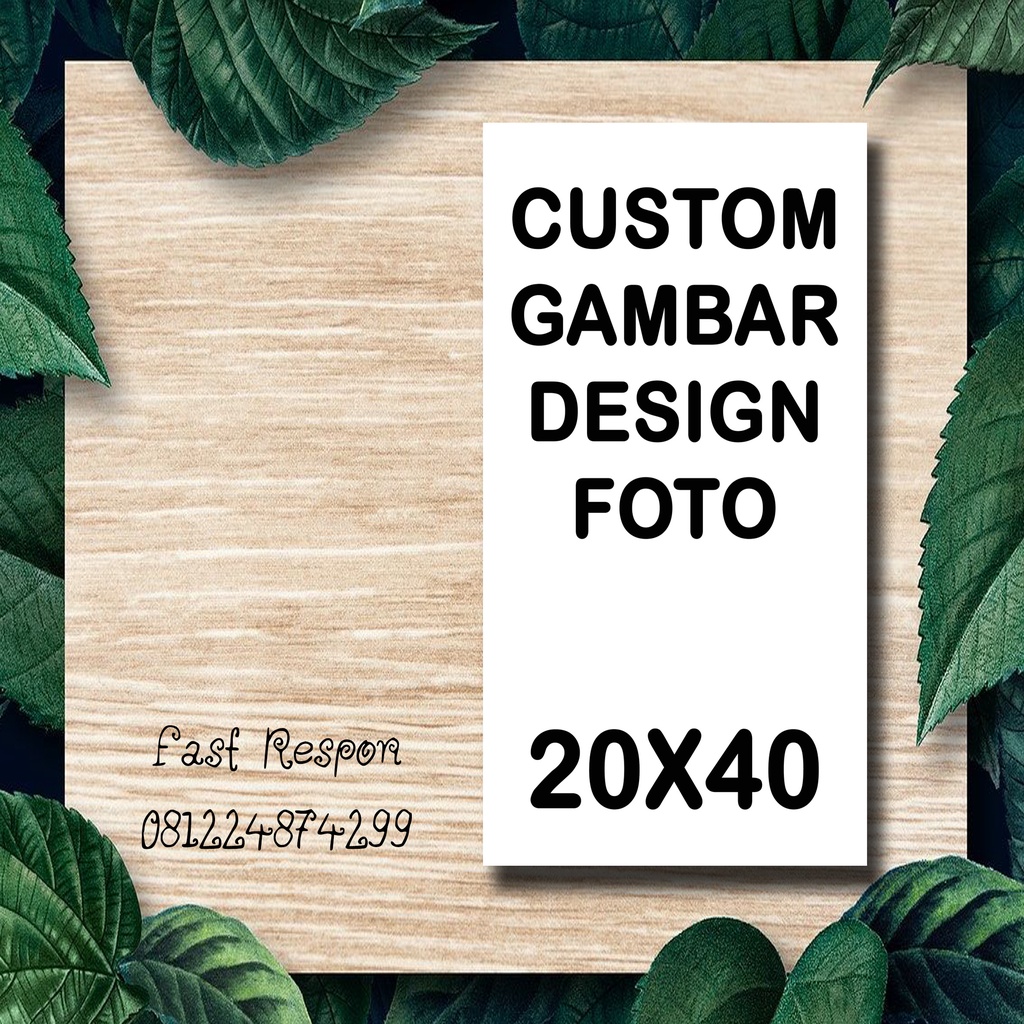 Jual Hiasan Dinding Design Gambar atau Foto ukuran 20x40 Indonesia